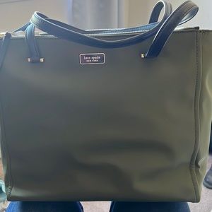 Army green Kate spade tote